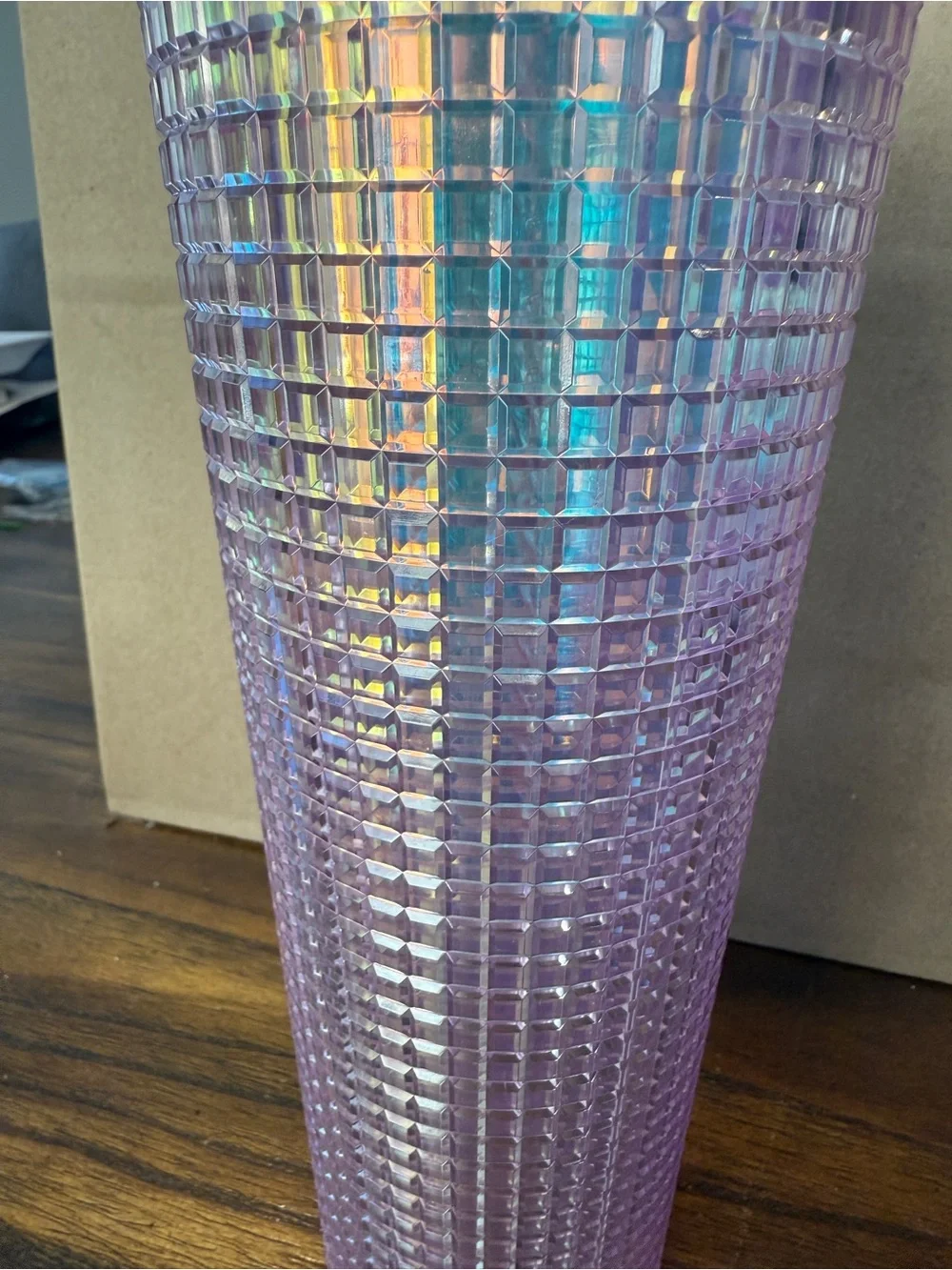 Starbucks Iridescent Lavender Studded Tumbler with Straw
